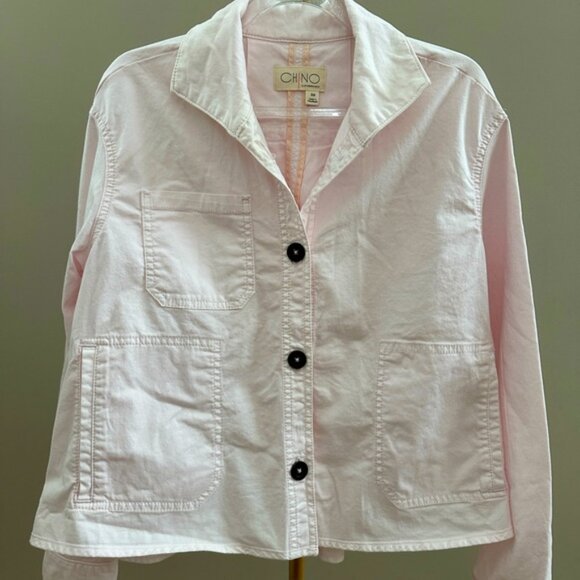 Anthropologie Pink Chino Casual Swing Jacket XS - Picture 7 of 7